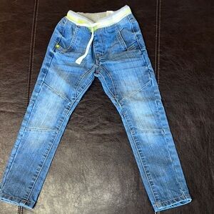 Yoki Blue Denim Jeans with Elastic Waistband